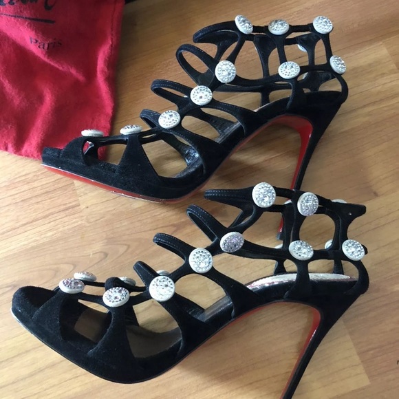 Limited Christian Louboutin crystal heels 40 - Picture 7 of 8